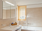 the bathroom