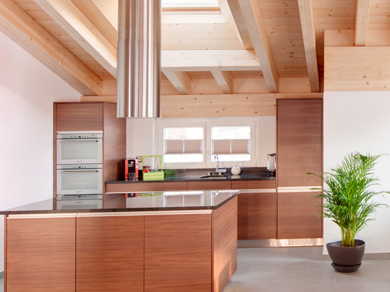 Large view of the spacious kitchen
