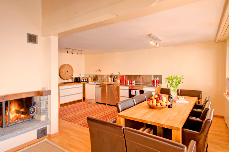 Large view of the spacious kitchen