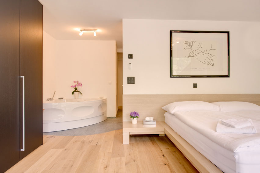 Large view of one of the bedrooms
