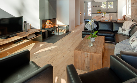 Zermatt Haus Sunnubiela view of the lounge 