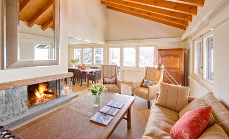  Zermatt Chalet Les Ecureuils Log fire