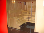 the sauna