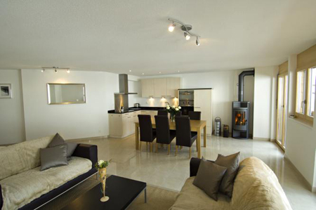 Large view of the spacious kitchen